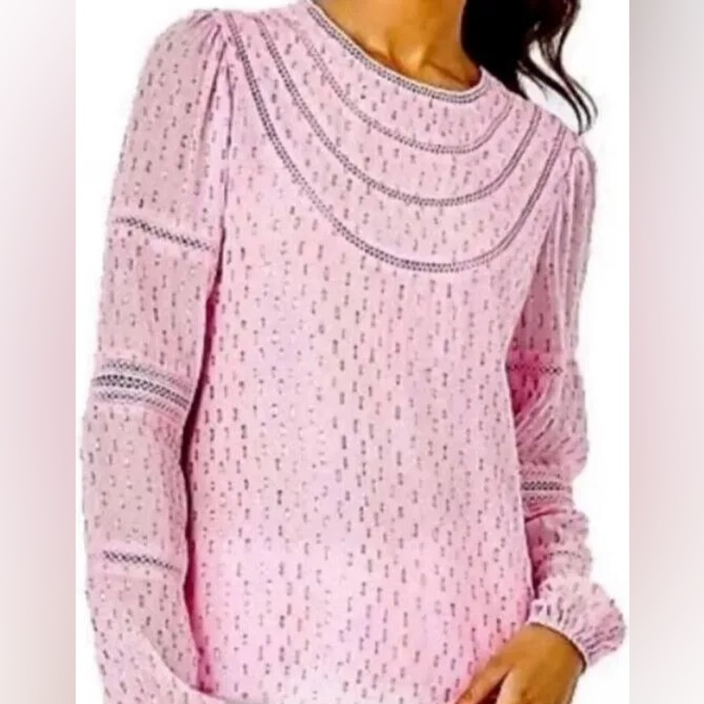 Lilly Pulitzer Briley Pink Top Size XL